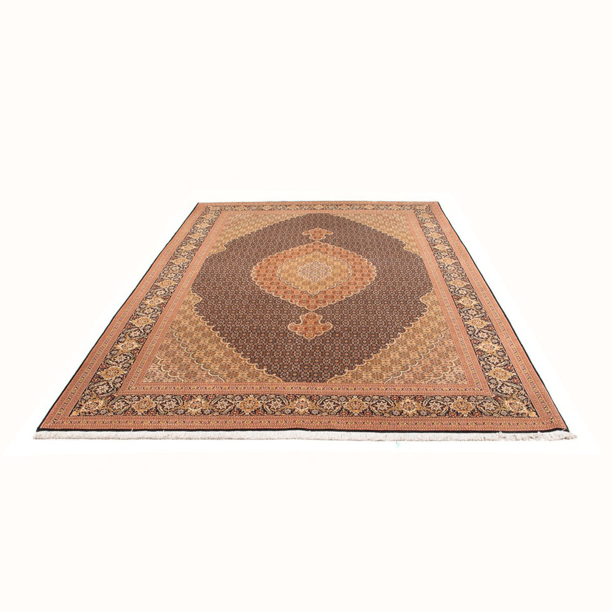 Perserteppich - Täbriz - Royal - 297 x 200 cm - dunkelblau