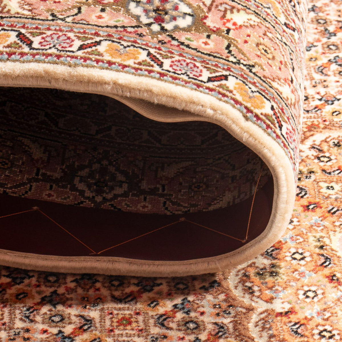 Läufer Perser - Täbriz - Royal - 407 x 78 cm - beige