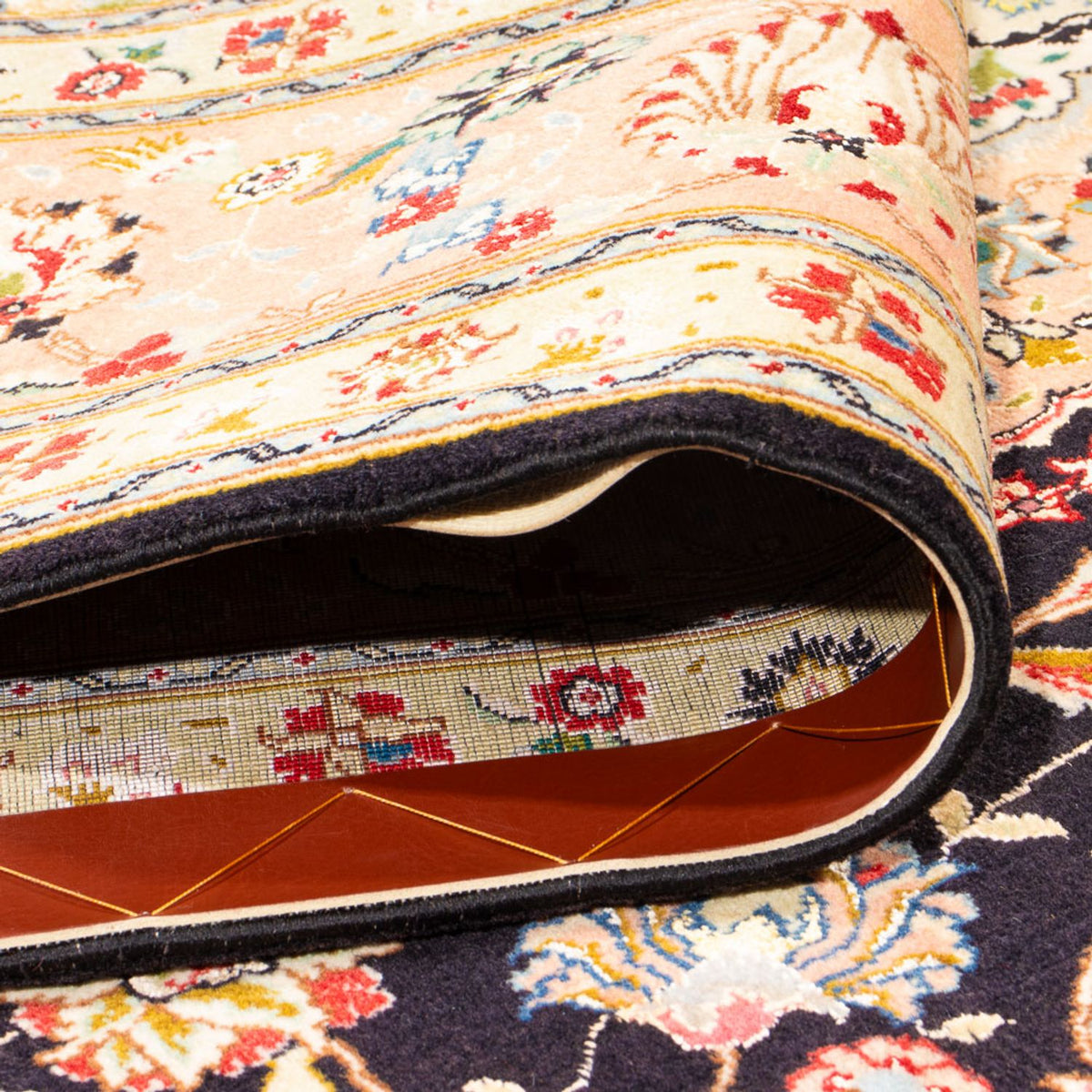 Perserteppich - Täbriz - Royal - 293 x 207 cm - dunkelblau