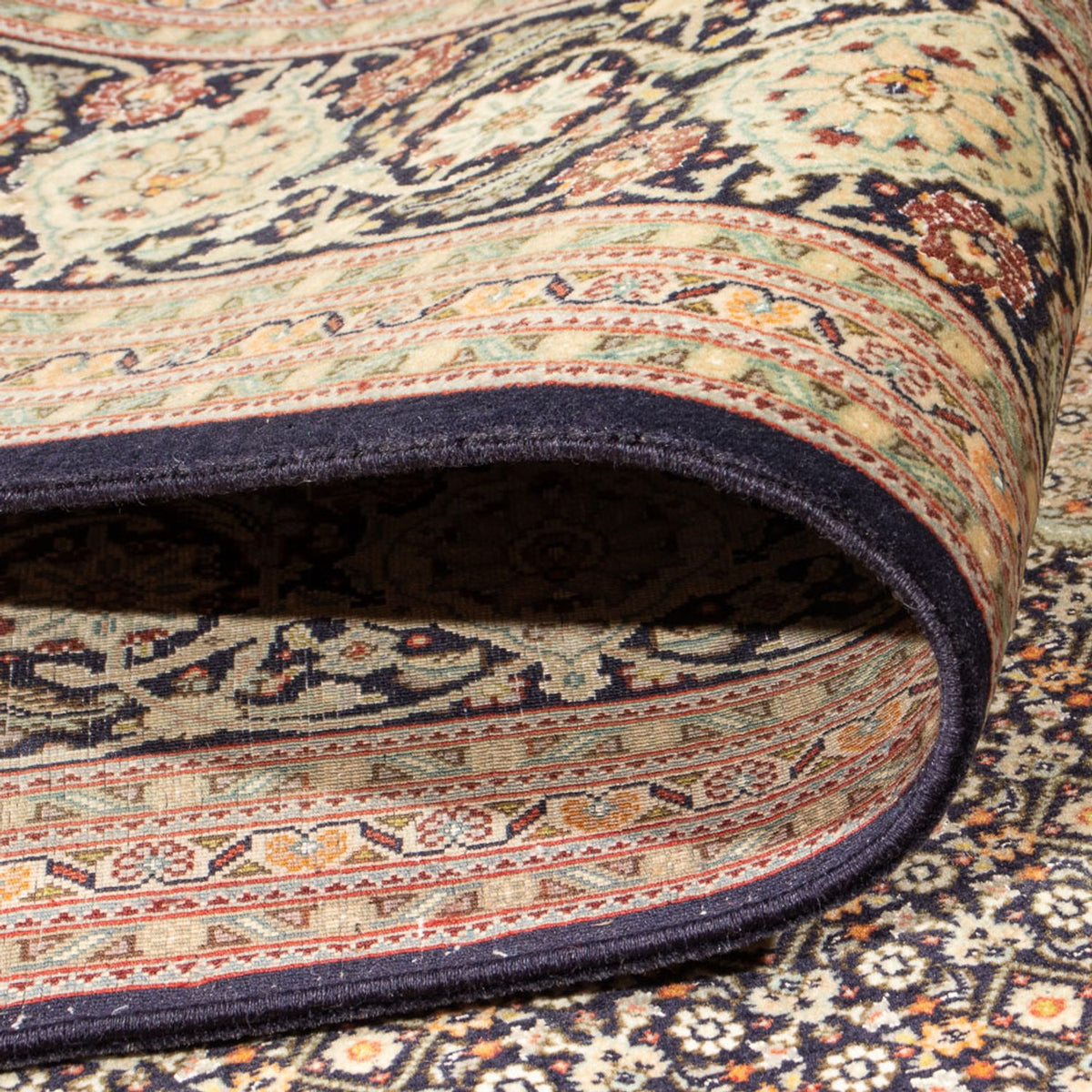 Perserteppich - Täbriz - Royal - 296 x 199 cm - dunkelblau