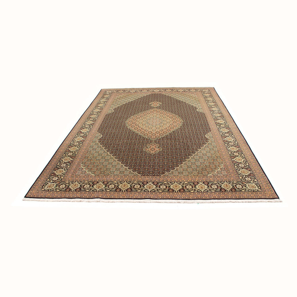 Perserteppich - Täbriz - Royal - 296 x 199 cm - dunkelblau