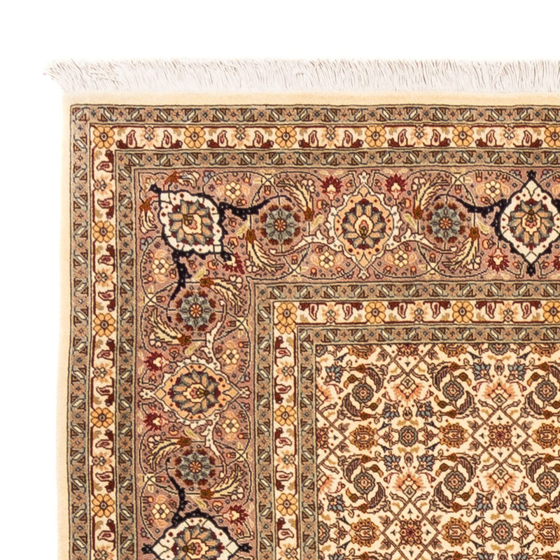 Dywan perski - Tabriz - Królewski kwadratowy  - 206 x 204 cm - ciemny beż