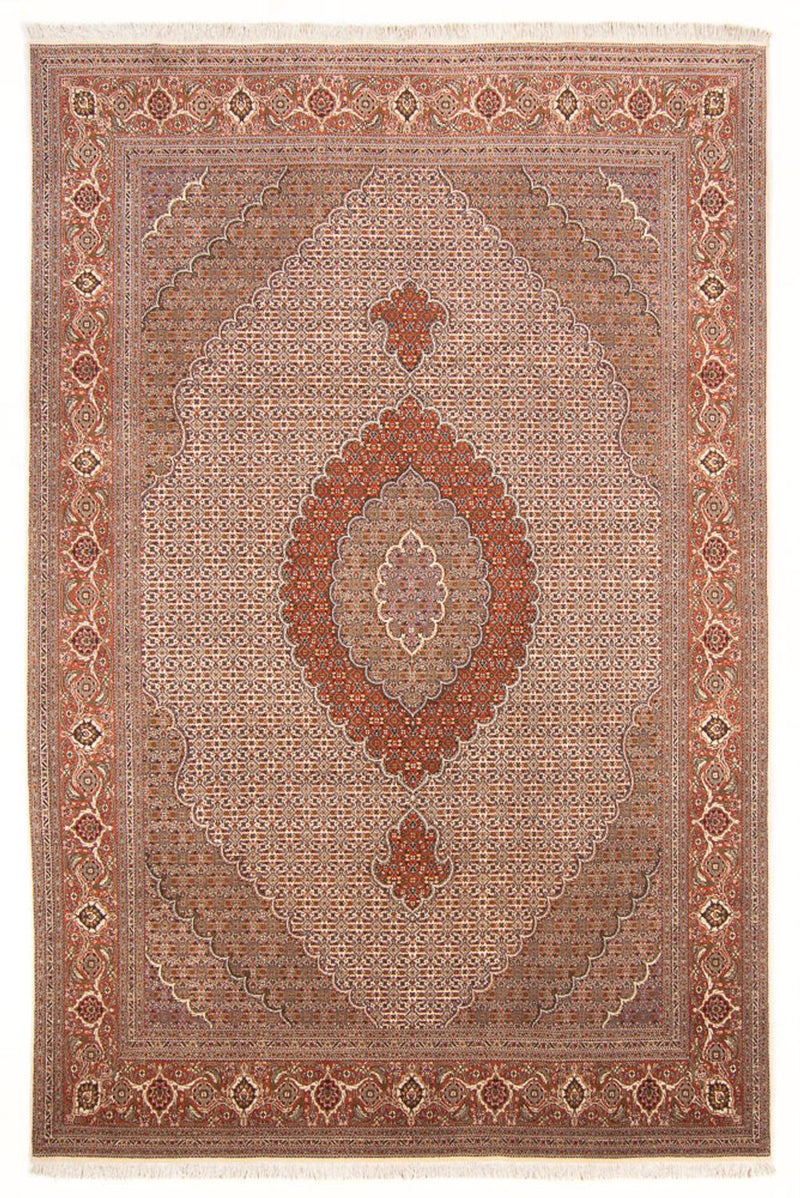 Perserteppich - Täbriz - Royal - 304 x 195 cm - dunkelbeige