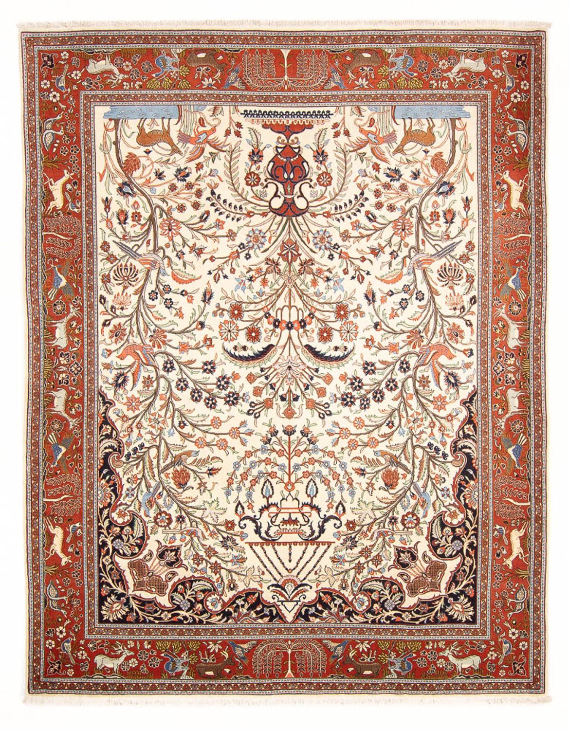 Perserteppich - Ghom - 280 x 211 cm - creme