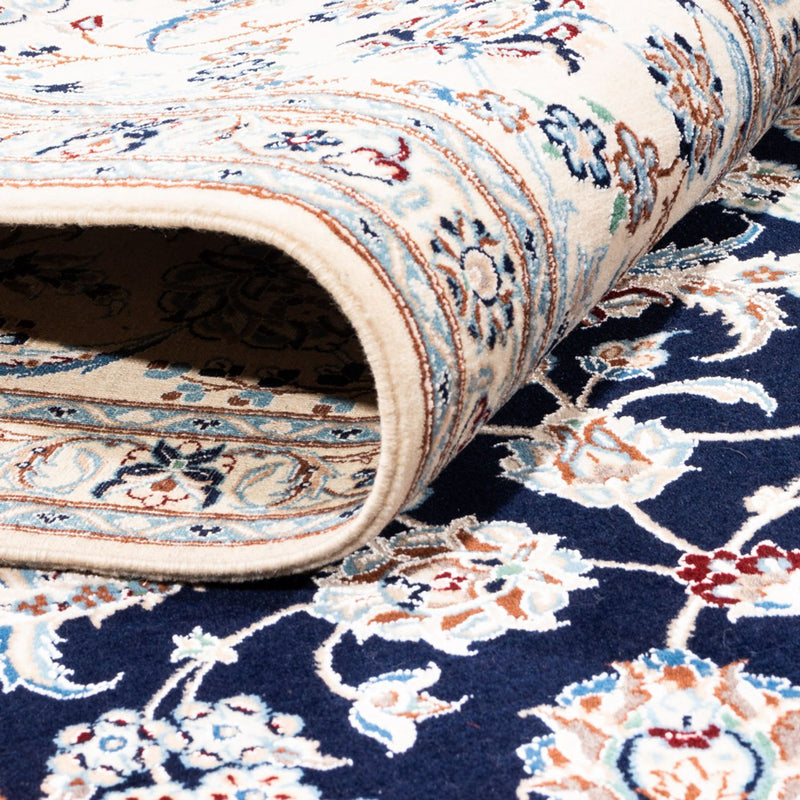 Dywan perski - Nain - Premium - 260 x 215 cm - ciemnoniebieski