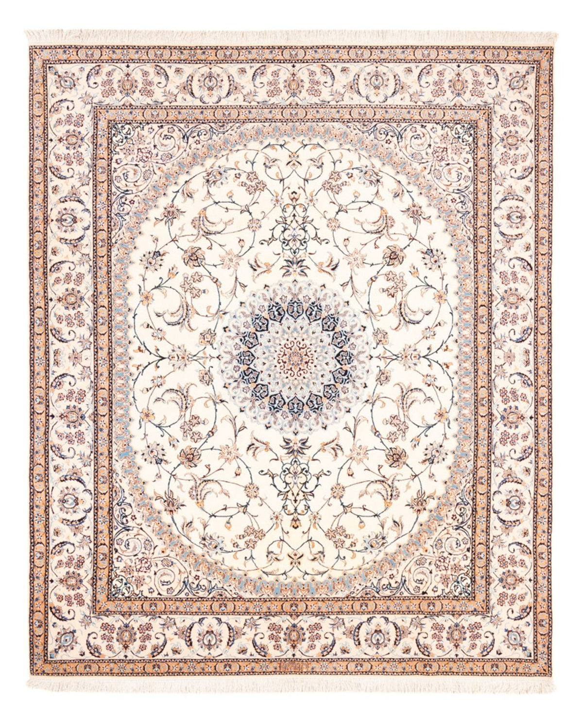 Dywan perski - Nain - Premium - 240 x 203 cm - kremowy