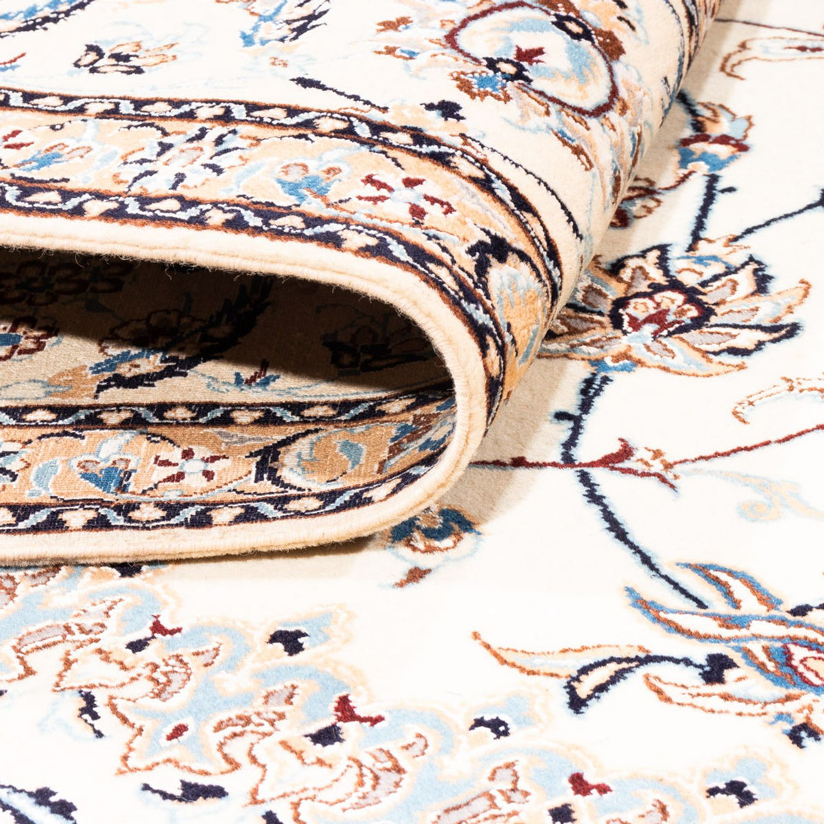 Dywan perski - Nain - Premium - 240 x 203 cm - kremowy