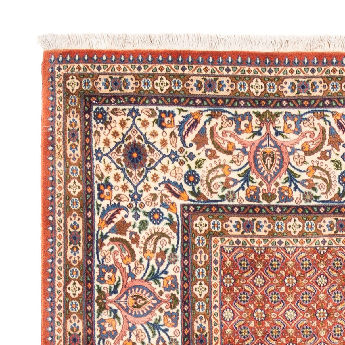 Dywan perski - Klasyczny kwadratowy  - 246 x 242 cm - jasna czerwień