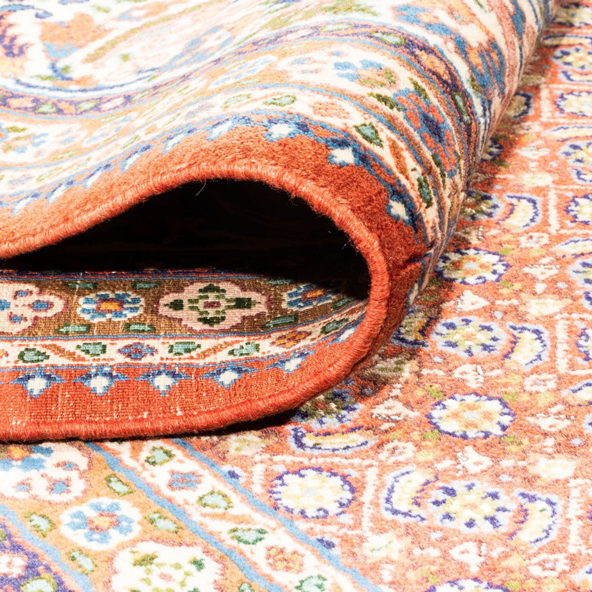 Dywan perski - Klasyczny kwadratowy  - 246 x 242 cm - jasna czerwień