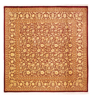 Jedwabny dywan - Ghom Silk - Premium kwadratowy  - 200 x 200 cm - złoto