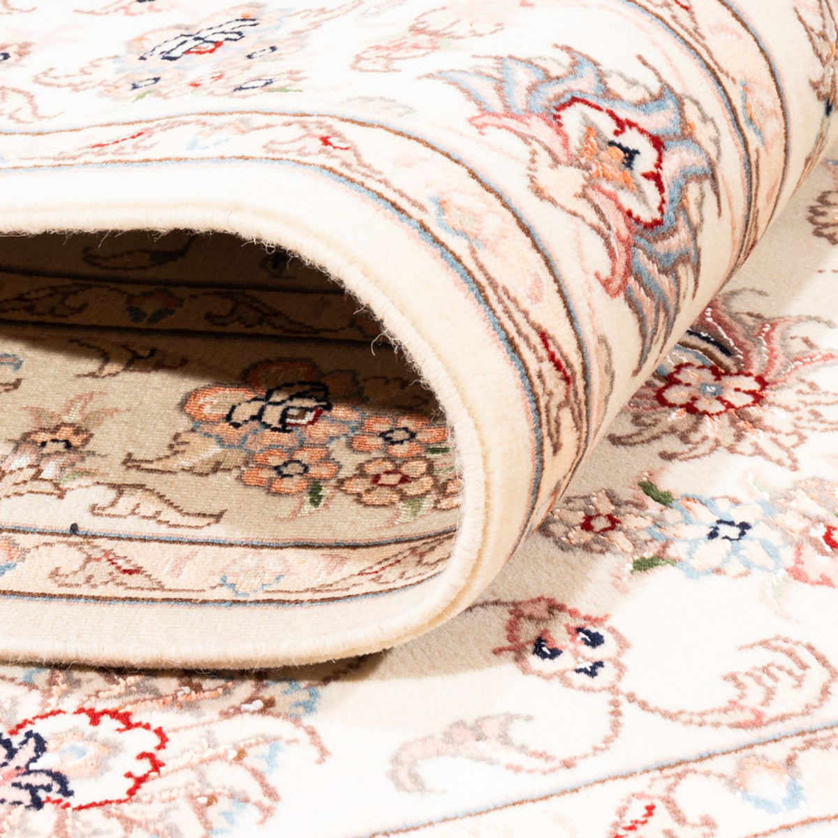 Dywan perski - Tabriz - 179 x 118 cm - kremowy