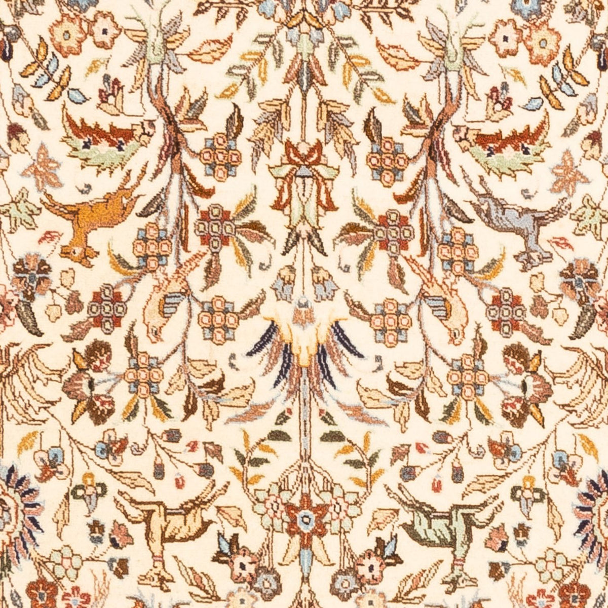 Dywan perski - Klasyczny kwadratowy  - 205 x 205 cm - kremowy