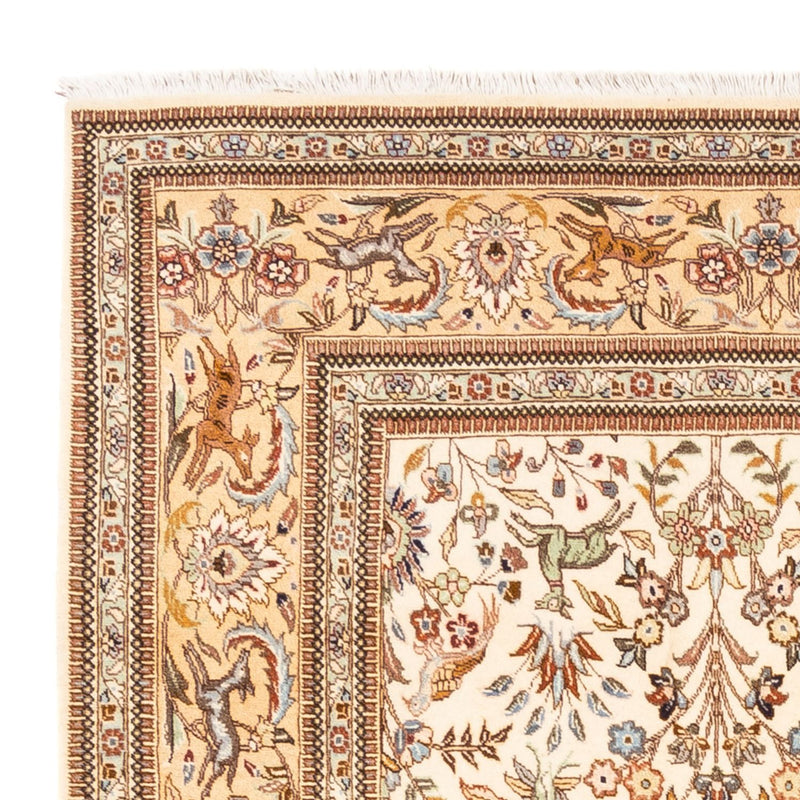 Dywan perski - Klasyczny kwadratowy  - 205 x 205 cm - kremowy