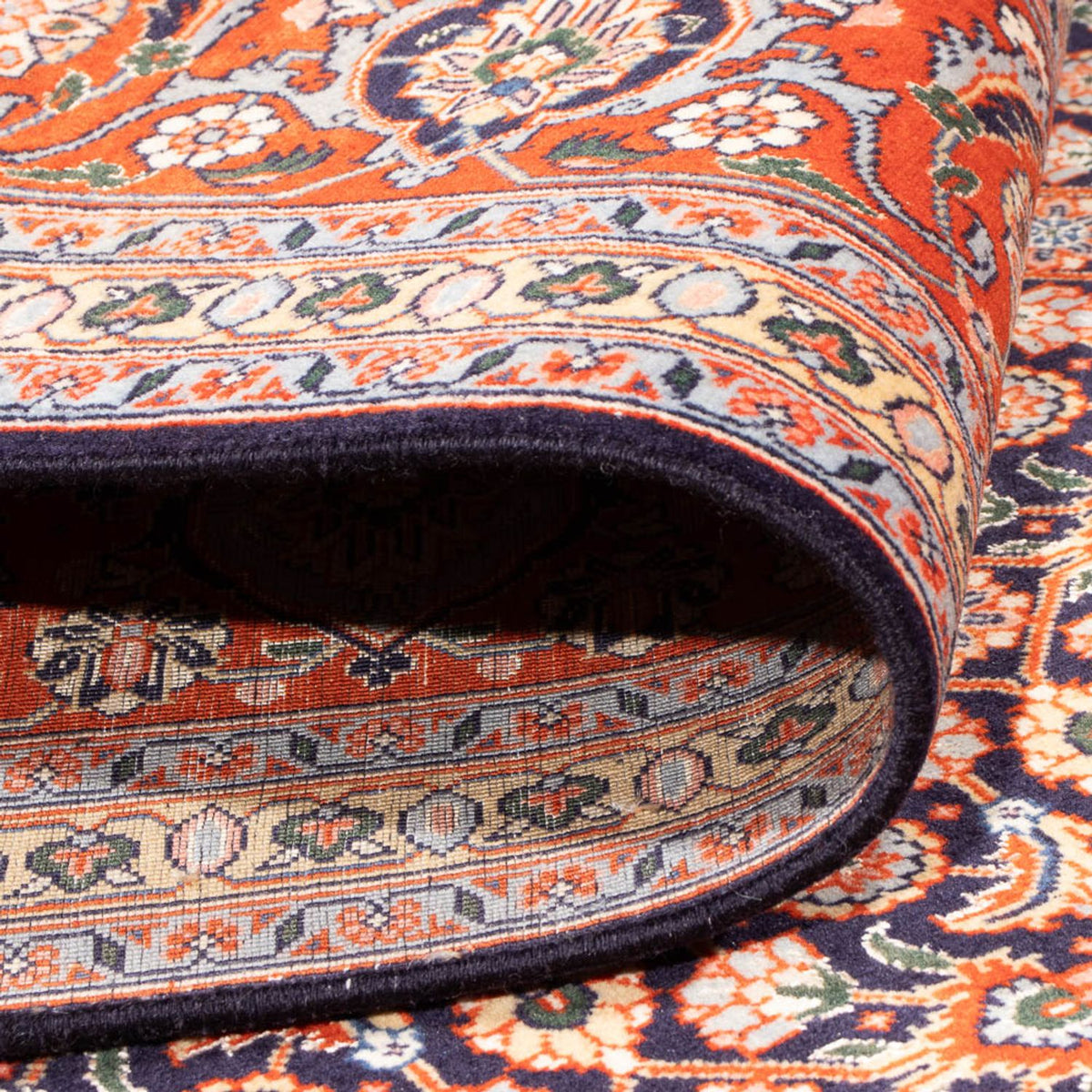 Perserteppich - Täbriz - Royal - 290 x 200 cm - dunkelblau