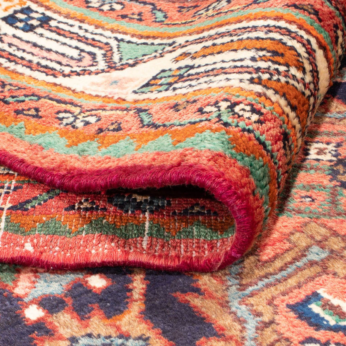 Läufer Perser - Nomadic - 342 x 114 cm - dunkelblau