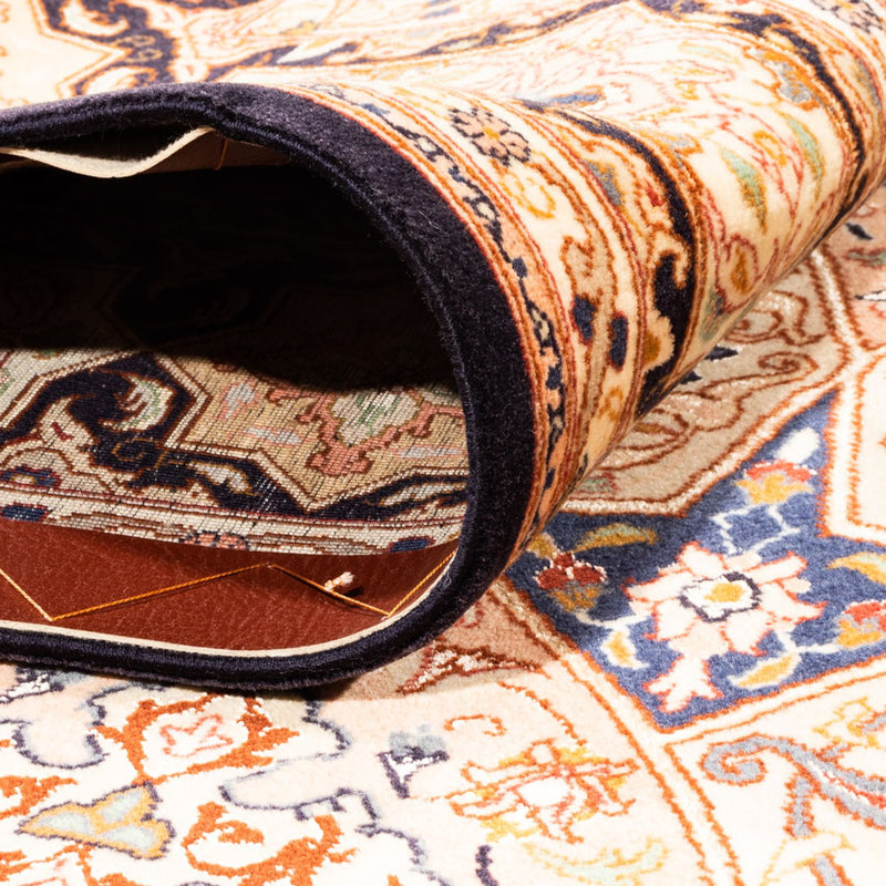 Dywan perski - Tabriz - Królewski kwadratowy  - 200 x 200 cm - jasny beż