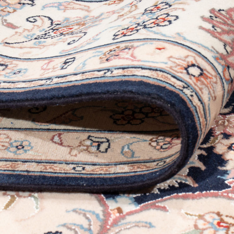 Perserteppich - Täbriz - Royal - 220 x 198 cm - dunkelblau