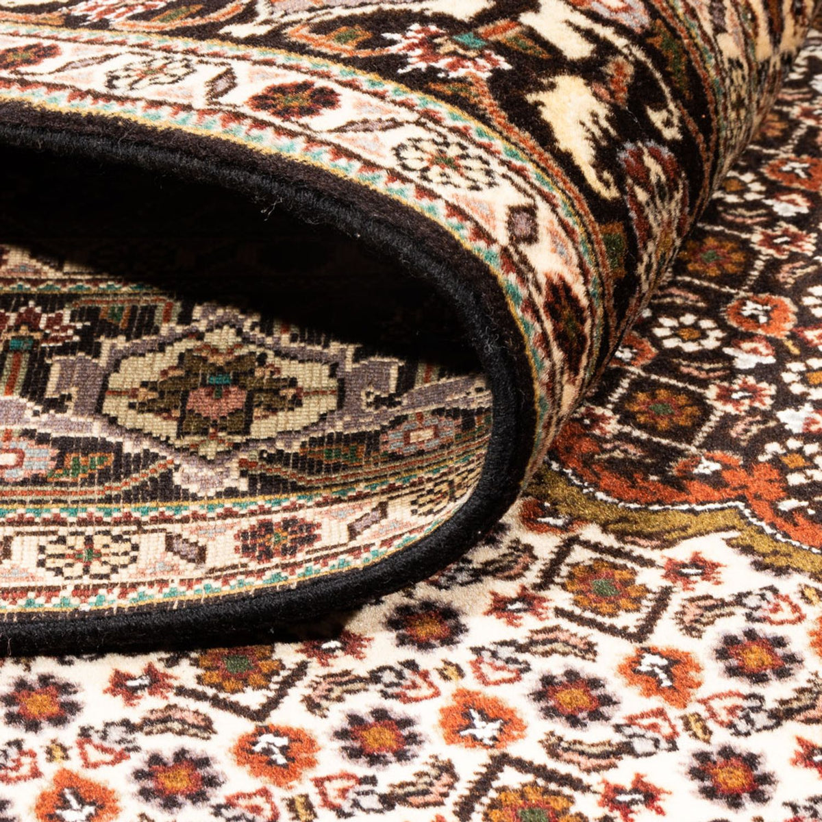 Dywan perski - Tabriz - Królewski kwadratowy  - 203 x 198 cm - ciemny beż