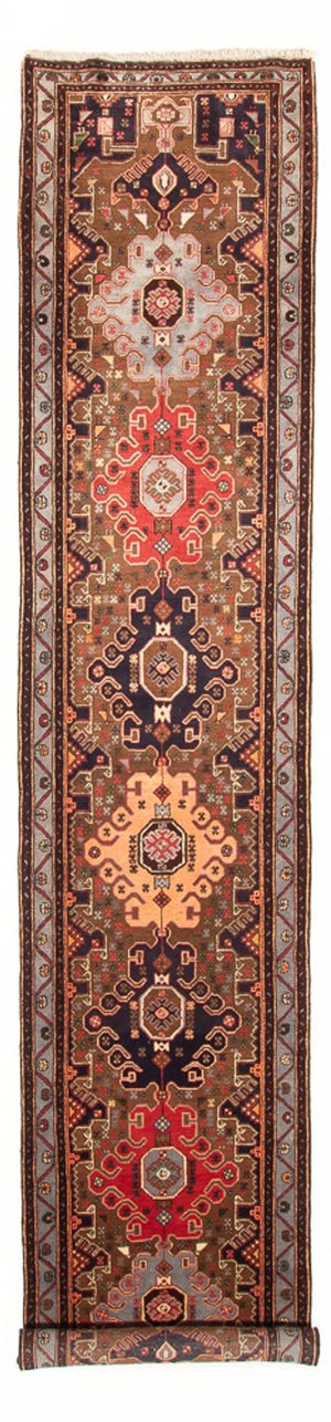 Läufer Perser - Nomadic - 414 x 106 cm - mehrfarbig