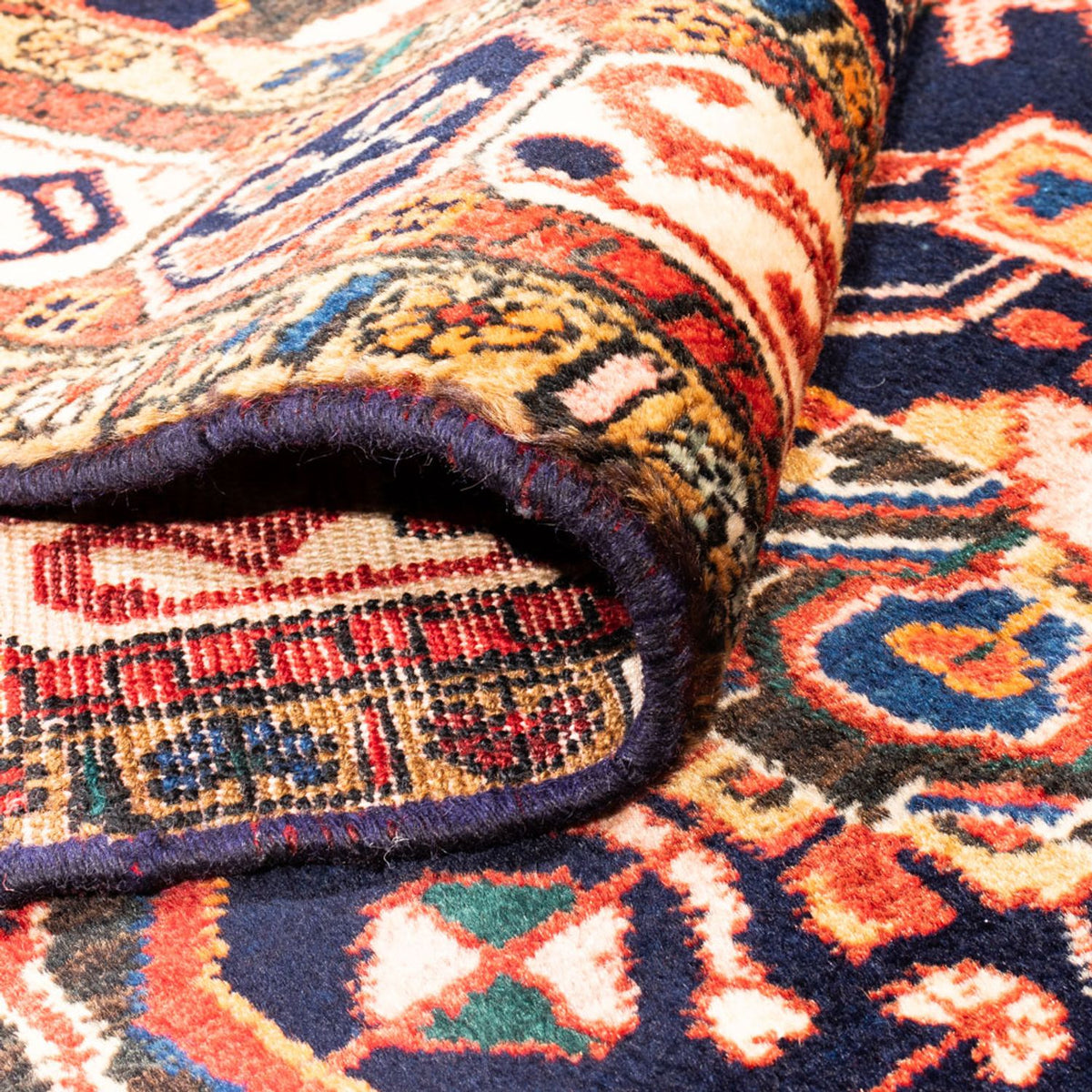 Perserteppich - Nomadic - 295 x 158 cm - dunkelblau