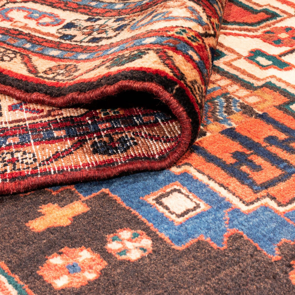 Perserteppich - Nomadic - 330 x 165 cm - rot