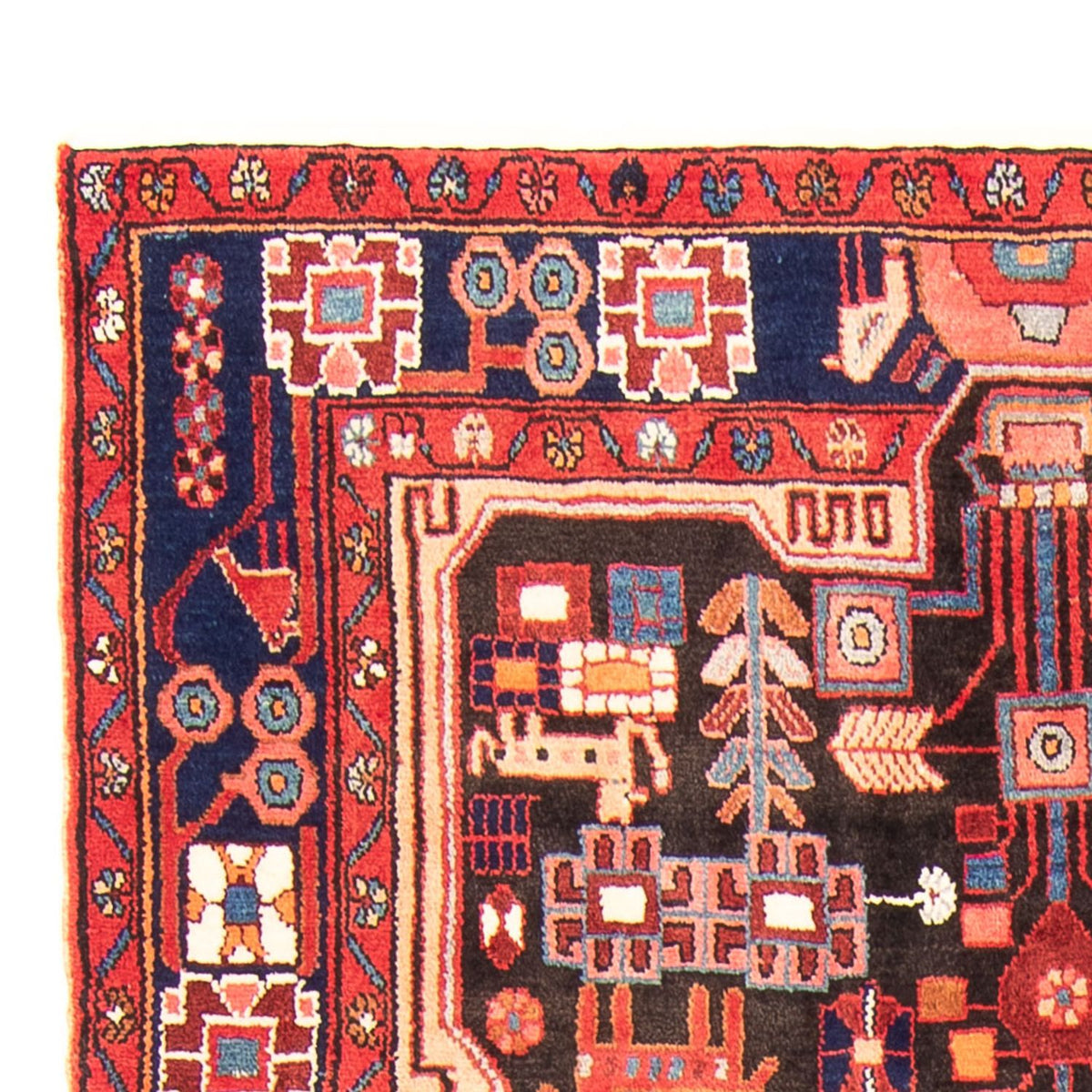 Perserteppich - Nomadic - 280 x 150 cm - dunkelblau