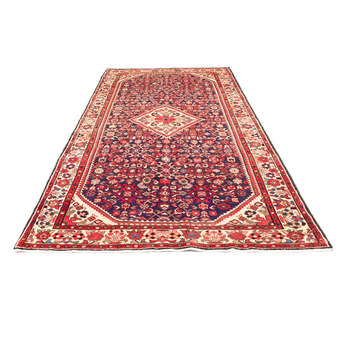 Perserteppich - Nomadic - 330 x 153 cm - dunkelblau