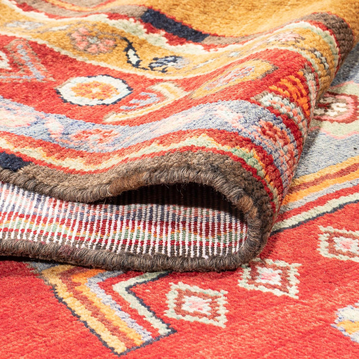 Perski dywan - Nomadyczny - 310 x 158 cm - czerwony