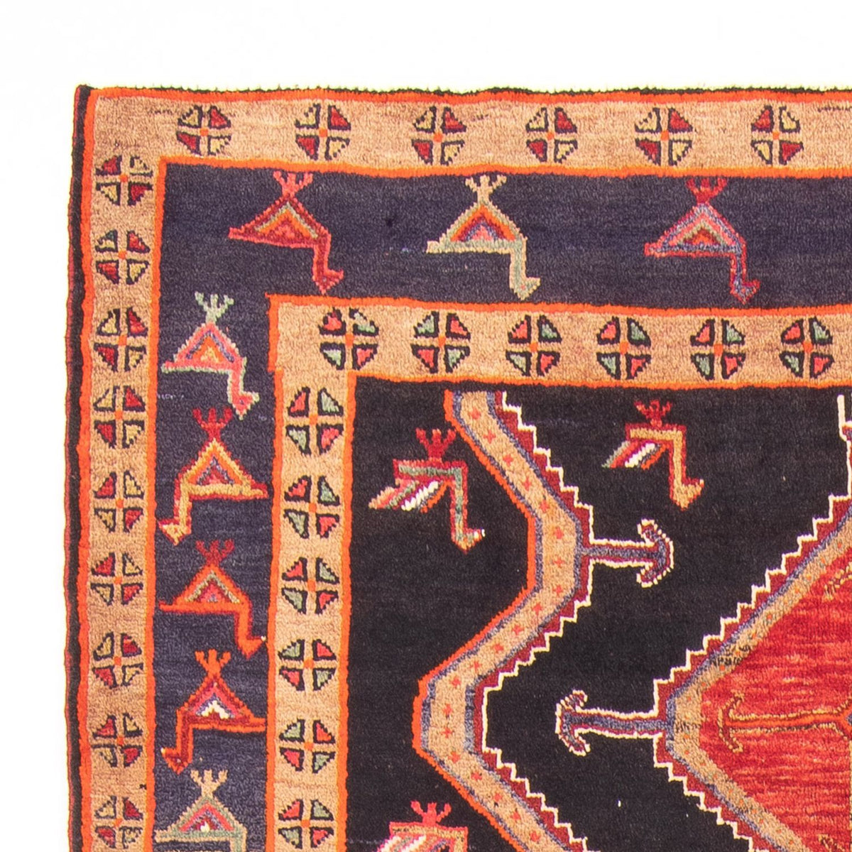 Läufer Perser - Nomadic - 366 x 160 cm - dunkelblau