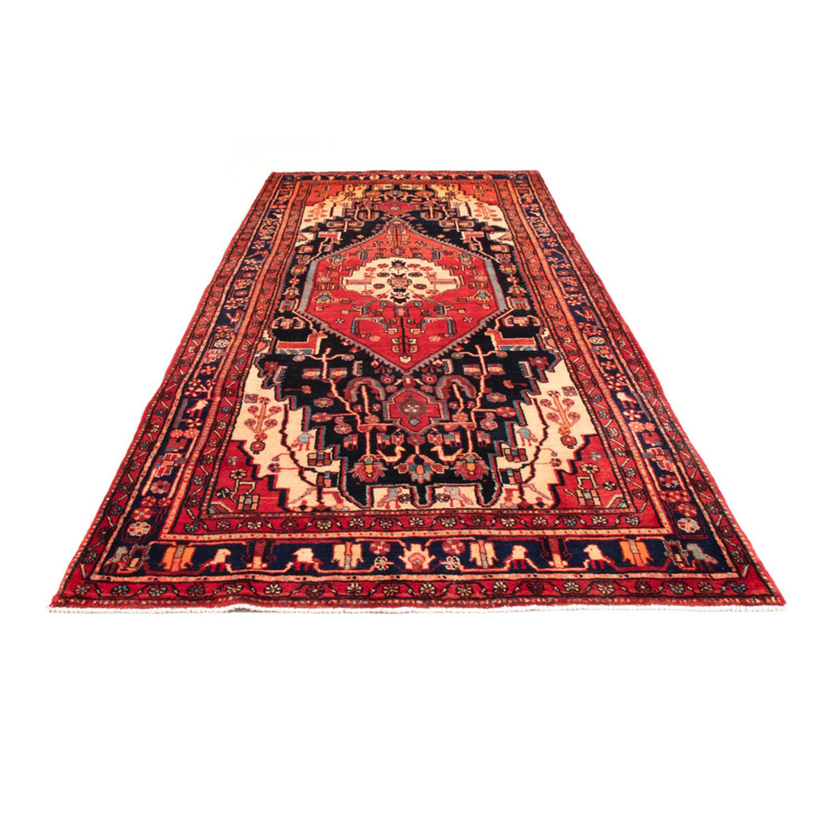 Perserteppich - Nomadic - 335 x 150 cm - dunkelblau