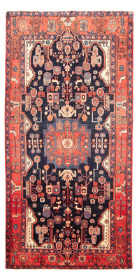 Perserteppich - Nomadic - 300 x 156 cm - dunkelblau