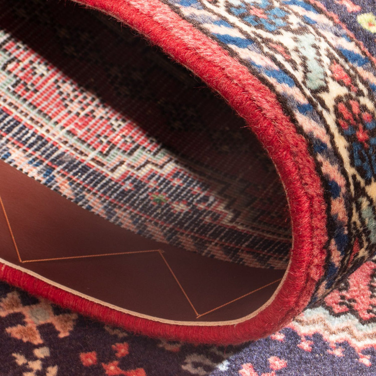 Perski dywan - Nomadyczny - 146 x 67 cm - czerwony