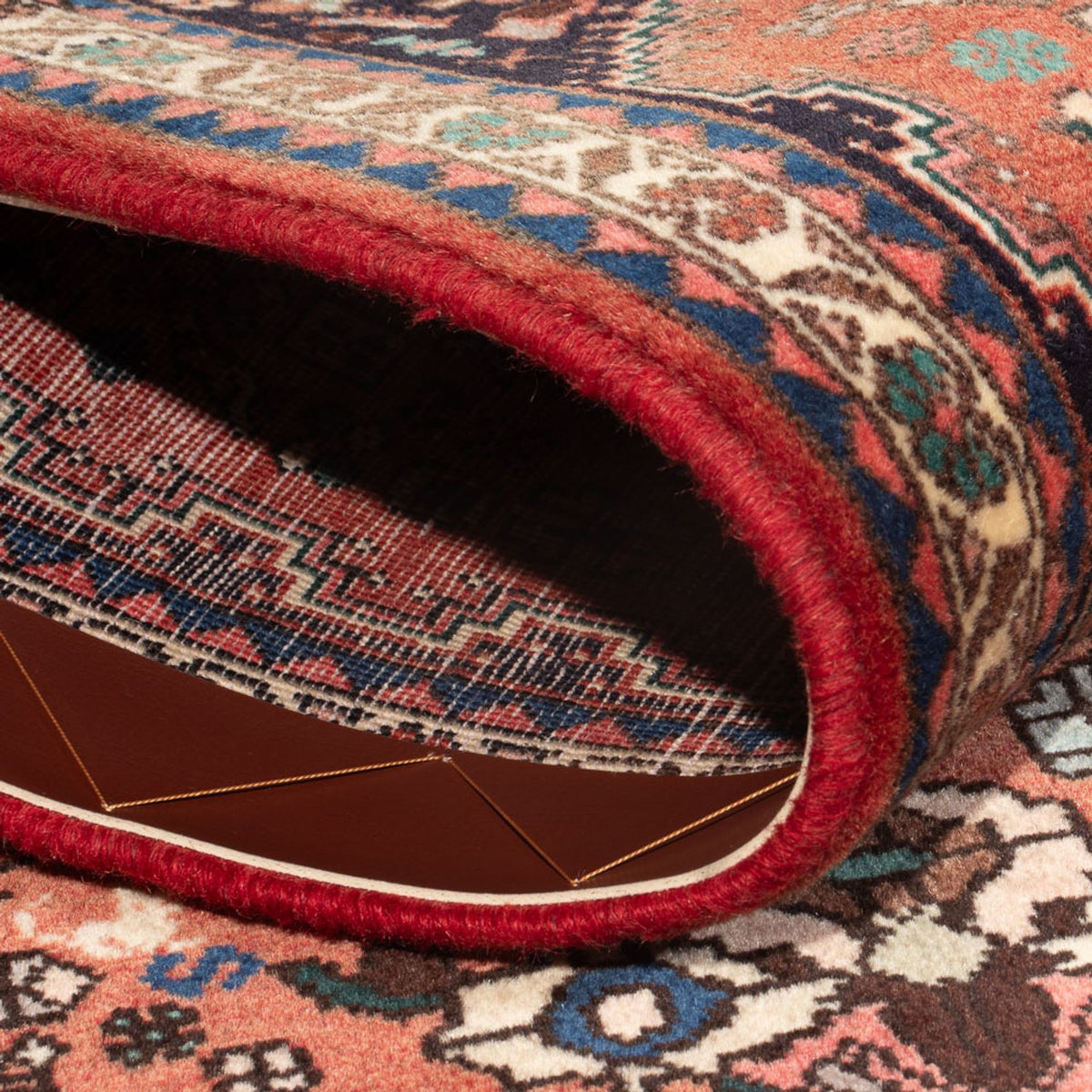 Perski dywan - Nomadyczny - 147 x 75 cm - czerwony