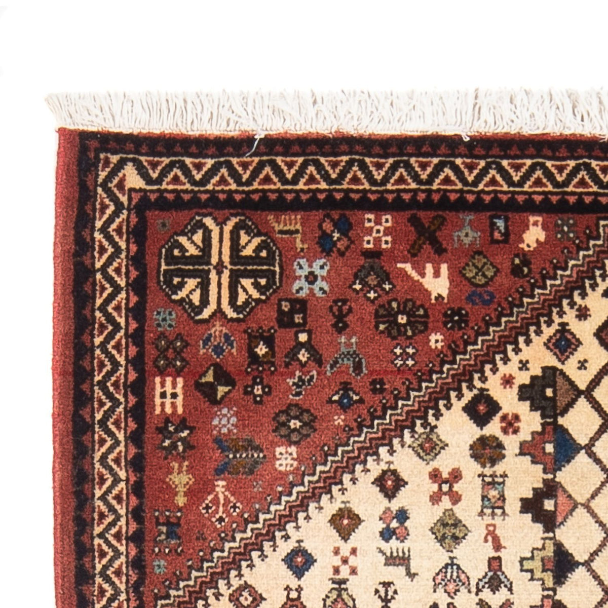 Perski dywan - Nomadyczny - 128 x 82 cm - kremowy