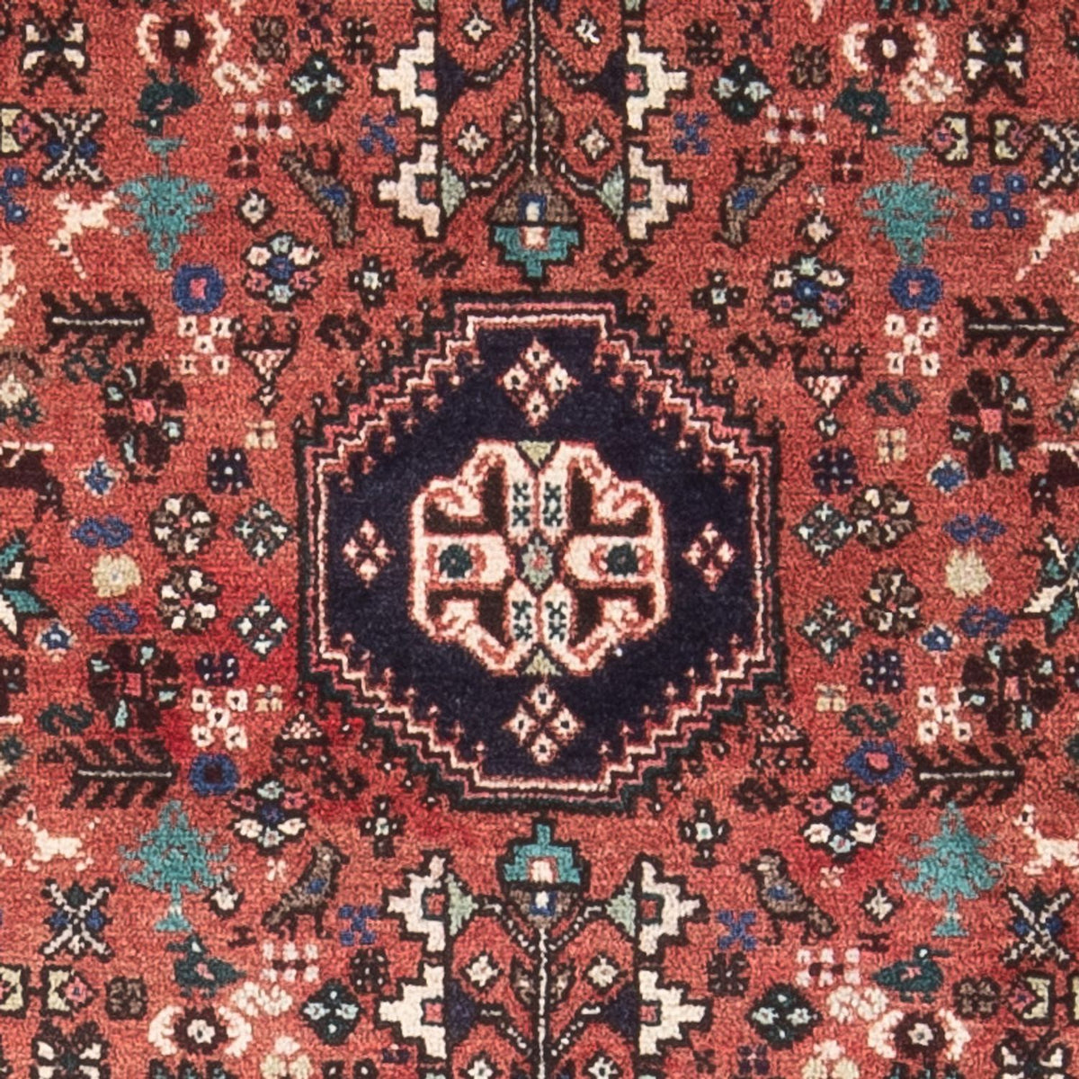 Perski dywan - Nomadyczny - 142 x 65 cm - czerwony