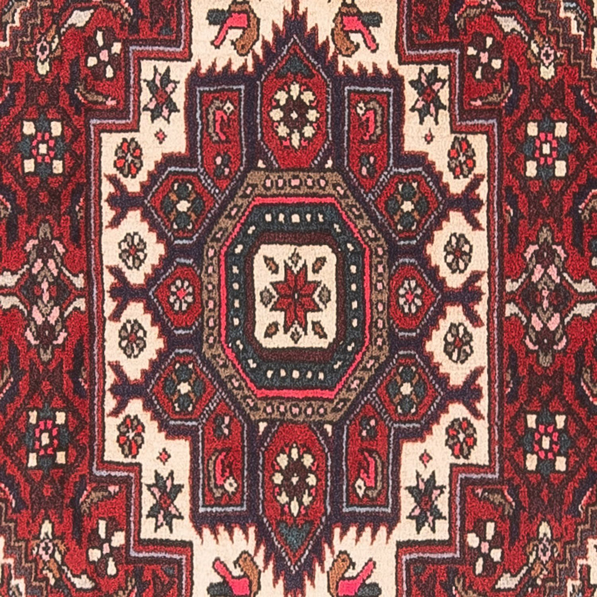 Perski dywan - Nomadyczny - 145 x 80 cm - kremowy