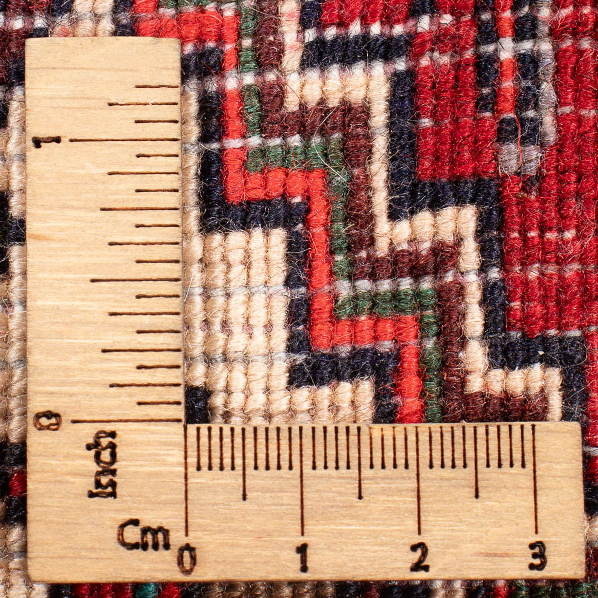 Perski dywan - Nomadyczny - 132 x 81 cm - kremowy