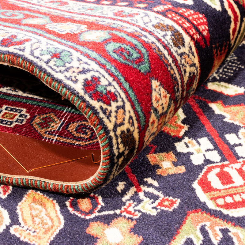 Perski dywan - Nomadyczny - 155 x 100 cm - bordowa czerwień