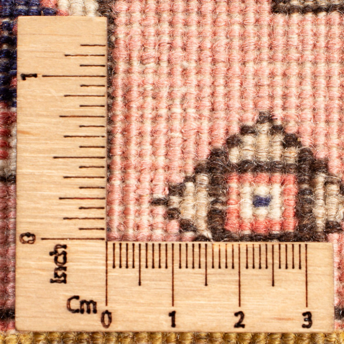 Perski dywan - Nomadyczny - 96 x 67 cm - łososiowy