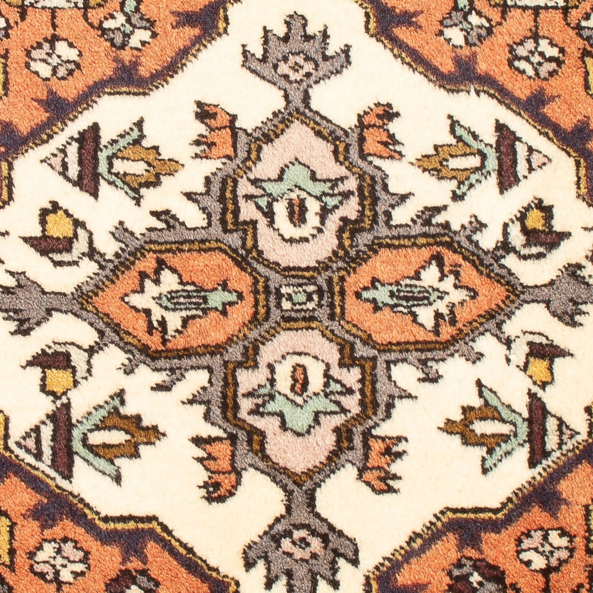 Perski dywan - Nomadyczny - 89 x 71 cm - pomarańczowy