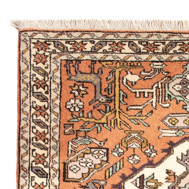 Perski dywan - Nomadyczny - 89 x 71 cm - pomarańczowy