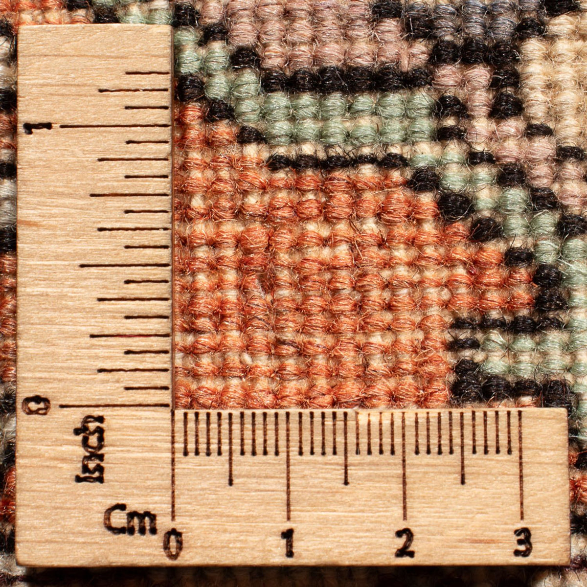 Perski dywan - Nomadyczny - 89 x 71 cm - pomarańczowy