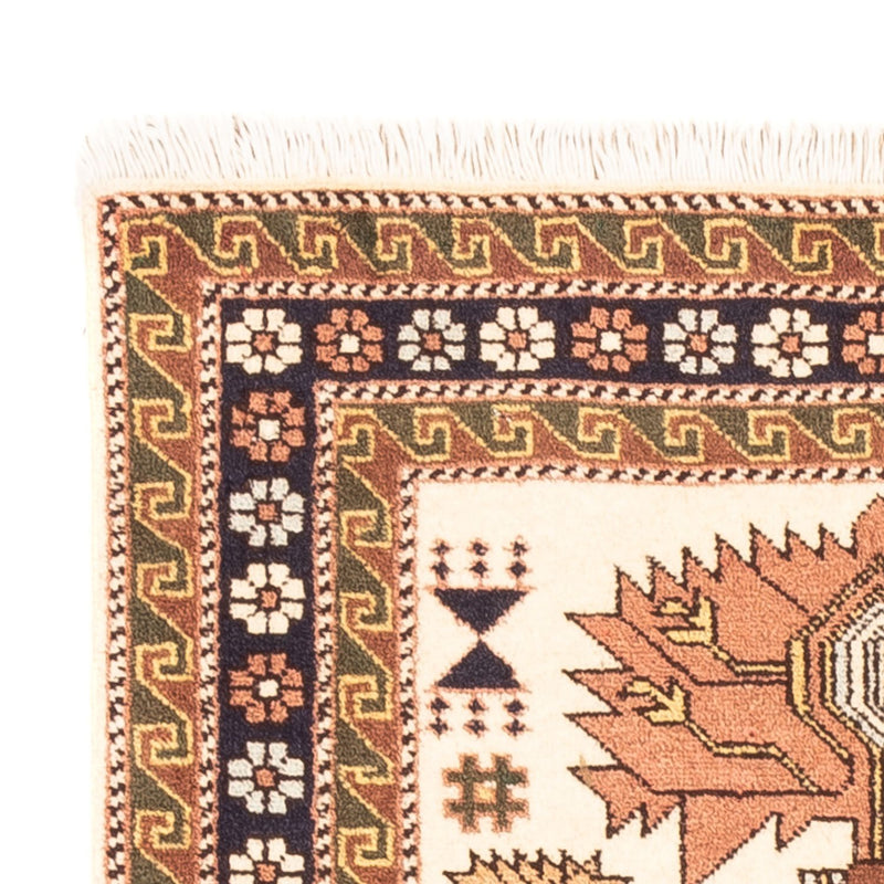 Perski dywan - Nomadyczny - 148 x 80 cm - kremowy