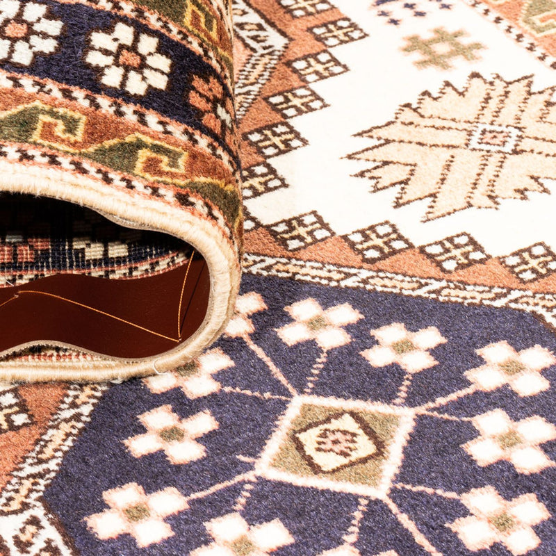 Perski dywan - Nomadyczny - 148 x 80 cm - kremowy