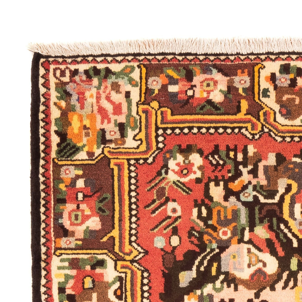 Perski dywan - Nomadyczny - 153 x 108 cm - pomarańczowy