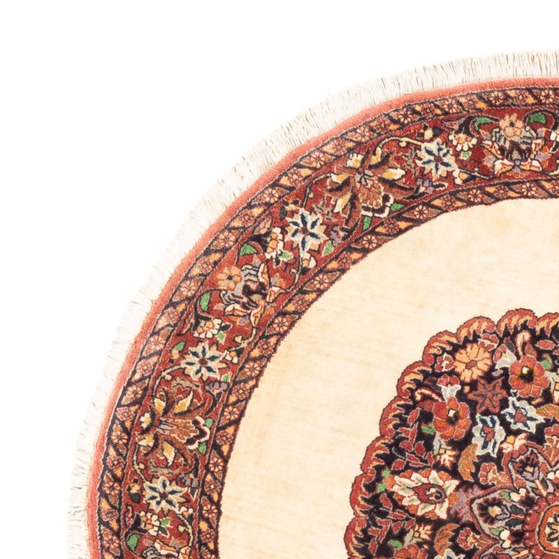 Perski dywan - Bijar - Royal okrągły  - 100 x 100 cm - kremowy