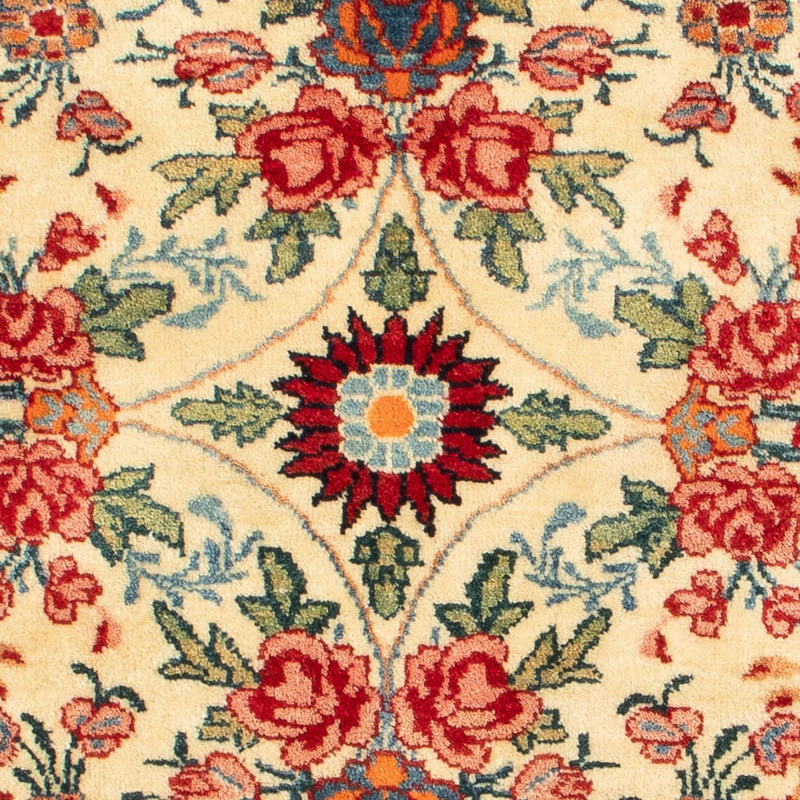 Perski dywan - Bijar - Royal kwadratowy  - 70 x 70 cm - kremowy