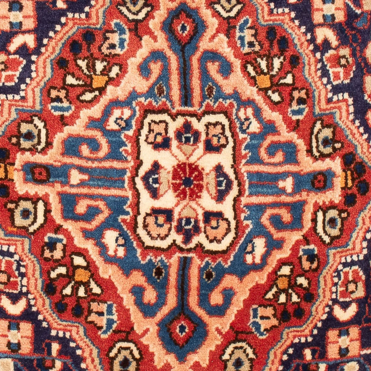 Perski dywan - Nomadyczny - 103 x 66 cm - niebieski