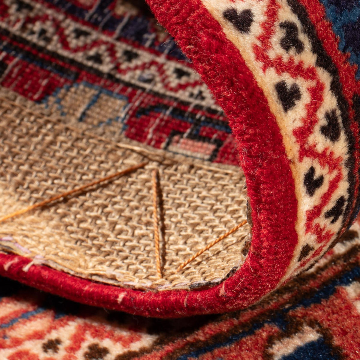 Perski dywan - Nomadyczny - 103 x 66 cm - niebieski