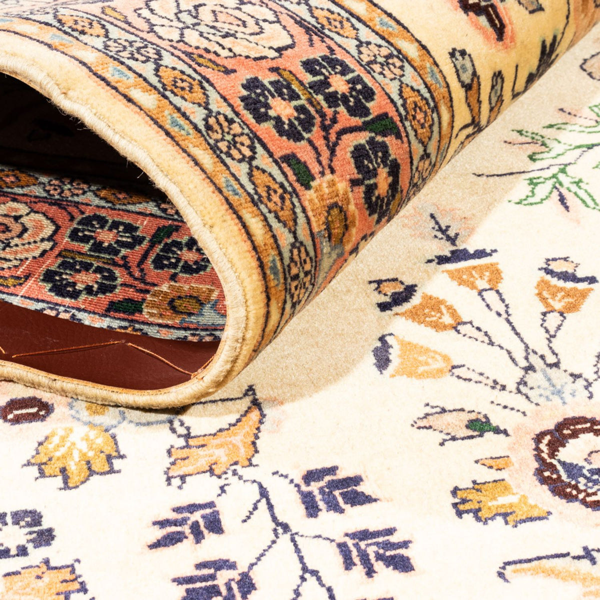 Dywan perski - Keshan - 165 x 108 cm - karmelowy